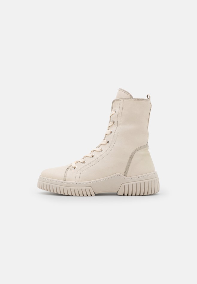 Gabor Nude Foncé/beige | Bottines à Lacets Exclusives